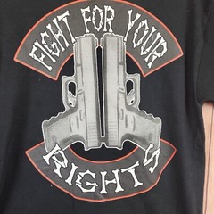 NRA Gun Rights Shirt Sz L Right To Own A Gun 2nd Amendment Tee