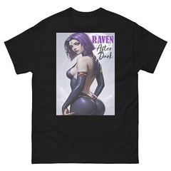 Custom Raven T-Shirt – Superheroine Fan Shirt – Fan Service Raven DC Comics Tee