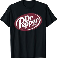 Dr Pepper “Est. 1885” Classic Vintage Logo Unisex Graphic T-Shirt NEW