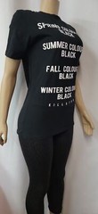 KILLSTAR ~ Gothic T-Shirt “Spring, Fall, Summer Winter, Colours Black” Size S #W
