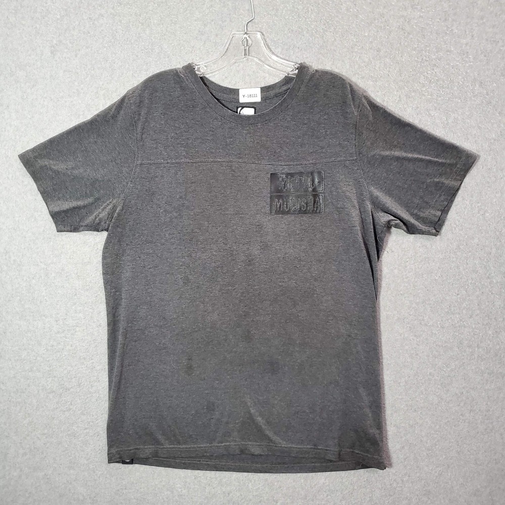 VINTAGE Metal Mulisha Men Shirt Medium Gray Logo Death Cheaters Y2K Tee