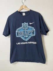NFL Suna Cotton 2022 Las Vegas Nevada Draft Shirt Large Short Sleeve Blue