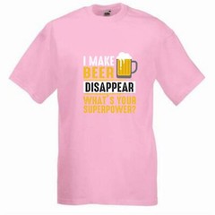 Beer Super Power What’s Yours Novelty T Shirt Various Colours And Sizes
