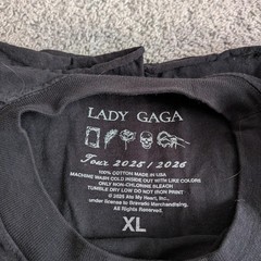Lady Gaga Mayhem Ball Tour 2025/2026 Black Sleeveless Graphic Tee XL