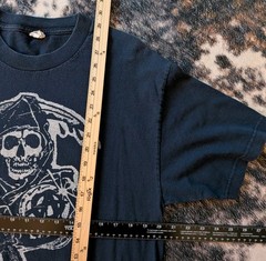 Vintage 2008 Sons of Anarchy Shirt Mens L Alstyle Grim Reaper Navy Blue Y2K