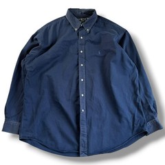 Ralph Lauren BLAKE Navy Oxford Shirt Relaxed Fit Used For 14Y+ Japan