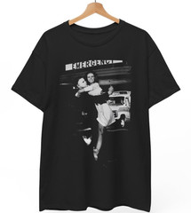 Michael Myers Kissing Jamie Lee Curtis on the Set Horror Movie T-Shirt , Unisex
