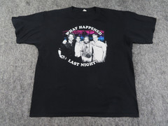 Hangover Shirt Mens XL Black What Happened Last Night Movie Promo Graphic 2019