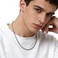 2mm/3mm Twisted Rope Necklace — Waterproof Stainless Steel Unisex Neckwear, A…