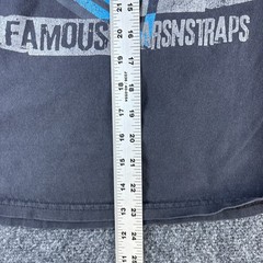Famous Stars And Straps T-Shirt Men M Black Blue Logo Cotton Crew Neck Y2K READ