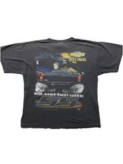Vintage Chevrolet Chevy Silverado Trucks Black Graphic T Shirt Men’s XL