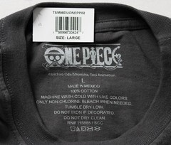 One Piece Men’s Sanji Short Sleeve Graphic T-Shirt EH6 Charcoal Large NWT