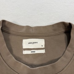 Public Supply Oversized Heavyweight Knit Mens XL Short Sleeve Beige Tan T Shirt