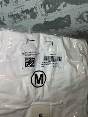 NWT! JMIERR Mens Muscle Slim T Shirt V-Neck Short Sleeve 2 Tone Gray White sz M