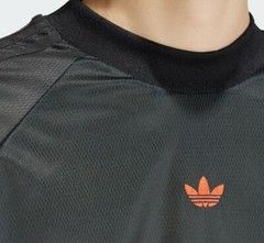 NEW MENS ADIDAS ORIGINALS TREFOIL FLAMES 3 STRIPES SHIRT ~SIZE LARGE #IS0256