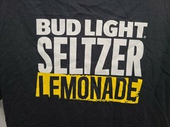 Budlight Seltzer Lemonade Adult Black XL TShirt