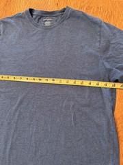 Banana Republic Mens Signature Midweight T-Shirt Med Organic Cotton Washed Blue