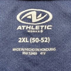 Athletic Works Men’s 2XL Blue T-Shirt Lightweight Breathable Workout