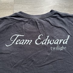 Vintage Y2K Twilight Team Edward I Run With Vampires T Shirt RARE Size XL