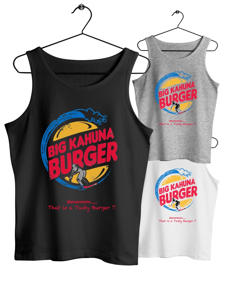 Herren Tank Top Muscle Shirt Big Kahuna Burger Fiction Movie Pulp Winsent Jules
