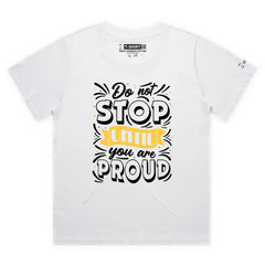VOICEART Do Not Stop Motivational Lifestyle T-Shirt with Premium Quality Graphic