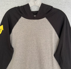 Up Street Christian Ministry Logo Hoodie Mens Large Black Gray Long Sleeve