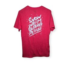 ASICS Unisex “Snow Way I’m Skipping My Run” Holiday Run Tee Classic Red Small