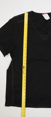 Dickies Scrub Top Mens Medium Black V Neck Stretch Pocket Work Shirt Tee