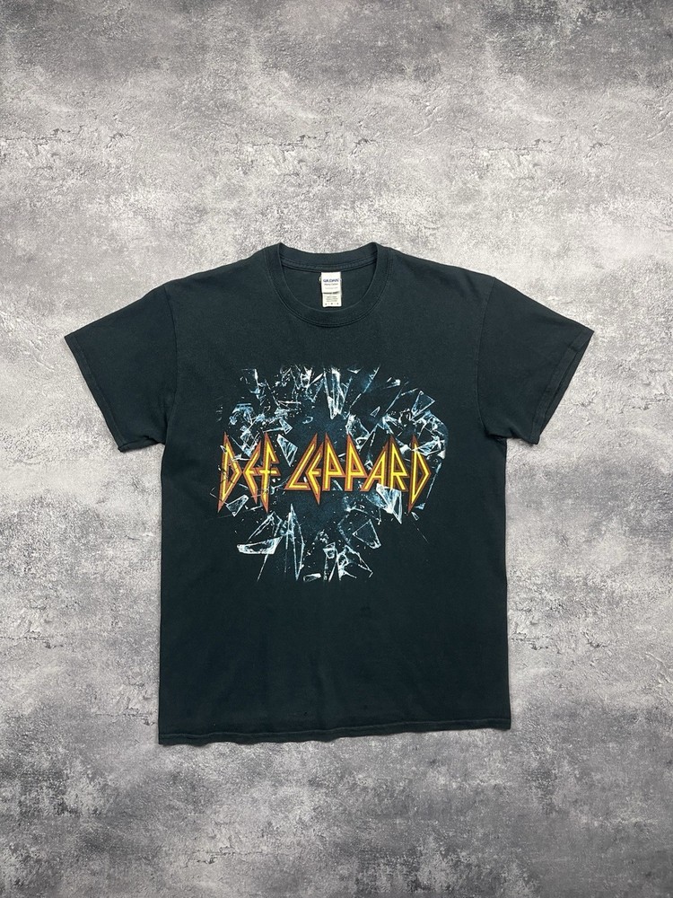 Def Leppard Vintage Tour Band Tee 2015 Heavy Metal Rock T-Shirt Men’s Size M