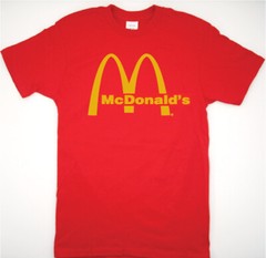 McDonalds Retro logo T Shirt authentic fast food burger big mac mccafe mcnuggets