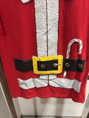 Red and white Santa suit t-shirt size medium by Holiday Time. EUC