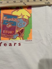 VINTAGE ANDY WARHOL CAMPBELL’S POP ART T SHIRT M – ROY LICHTENSTEIN KEITH HARING