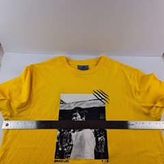 Bruce Lee x Shoe Palace T-Shirt Mens Large Yellow Short Sleeve Dragon Logo