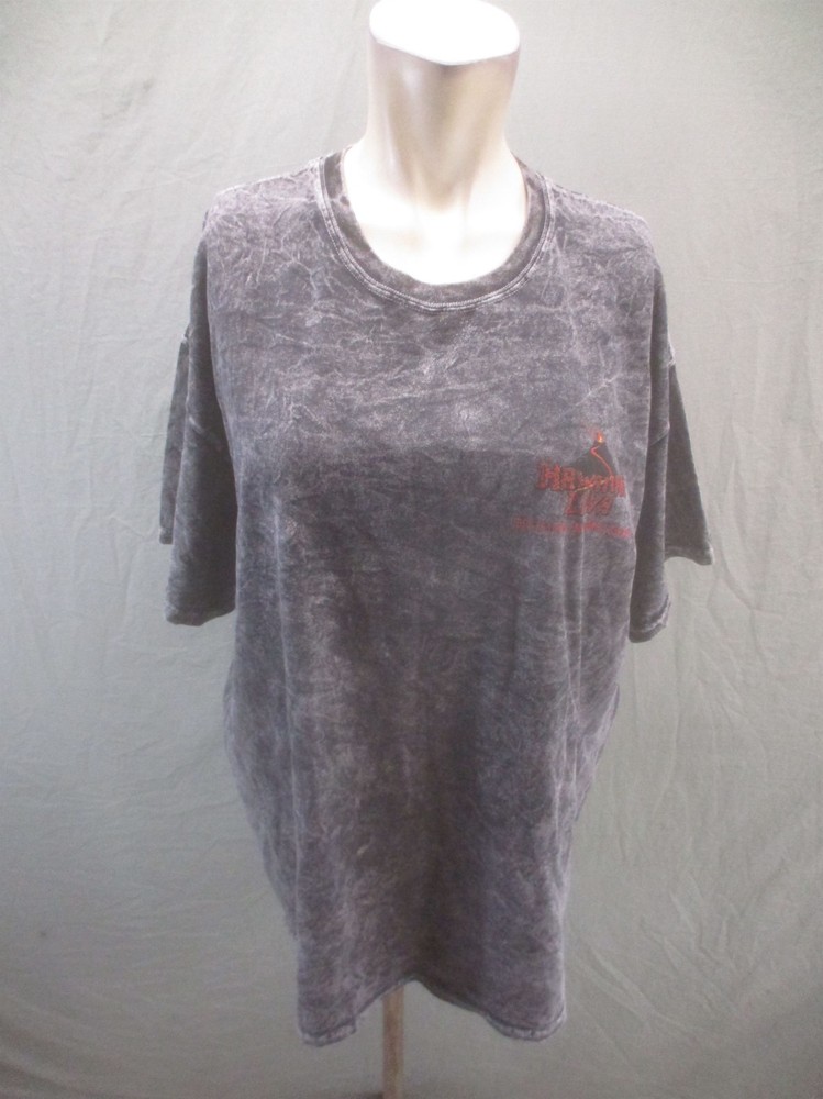 Hawaiian Lava Size XL Mens Gray Short Sleeve Crew Neck Casual Logo TShirt 081