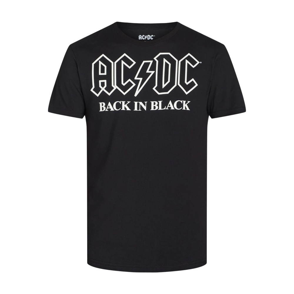 Men’s Black AC/DC Back in Black Graphic Tee Shirt size 2XL