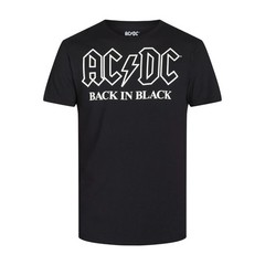 Men’s Black AC/DC Back in Black Graphic Tee Shirt size 2XL