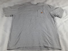 Carhartt Men’s XL Original Fit Gray Short Sleeve Pocket Work Tee T-Shirt
