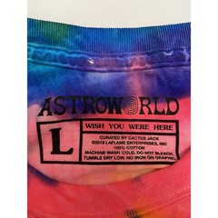 Travis Scott Astroworld Wish You Were Here Tie Dye T-Shirt Cactus Jack Graphic T