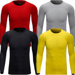 Athletic Long Sleeve Compression Shirts Men’s Dry Fit Sports Gym Shirts Workout