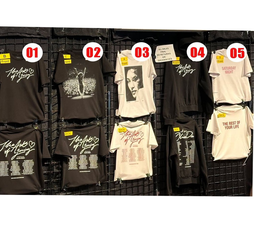 Olivia Dean – The Art Of Loving 2026 Tour reprint T shirt, Gif Fan