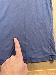 Johnnie O Pocket T Shirt Mens Large Blue Embroidered Logo Tag Less Casual Summer