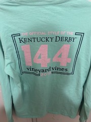 Vineyard Vines Kentucky Derby 144 2018 Graphic Pocket T-Shirt Cotton Crewneck L