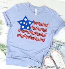 Patriotic Flag Comfort Tee 4th of
