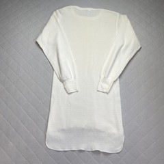 Vintage Hanes Long Johns Shirt Top Mens Large Lot 2 White Thermal USA Underwear