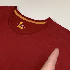Carhartt Force Work T-Shirt Mens 4XL Relaxedl Fit Maroon Short Sleeve Pocket