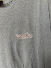 Mossimo embroidered script grey logo t-shirt vintage size L