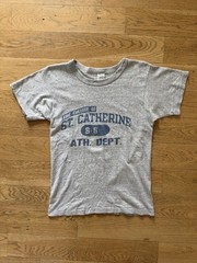 80s Champion St. Catherine College Athletic T-Shirt Gray Sz S Crew Neck