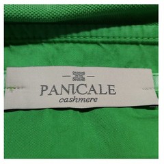 Panicale Men’s Half Sleeve Polo Shirt with Side Slits Green 100% Cotton