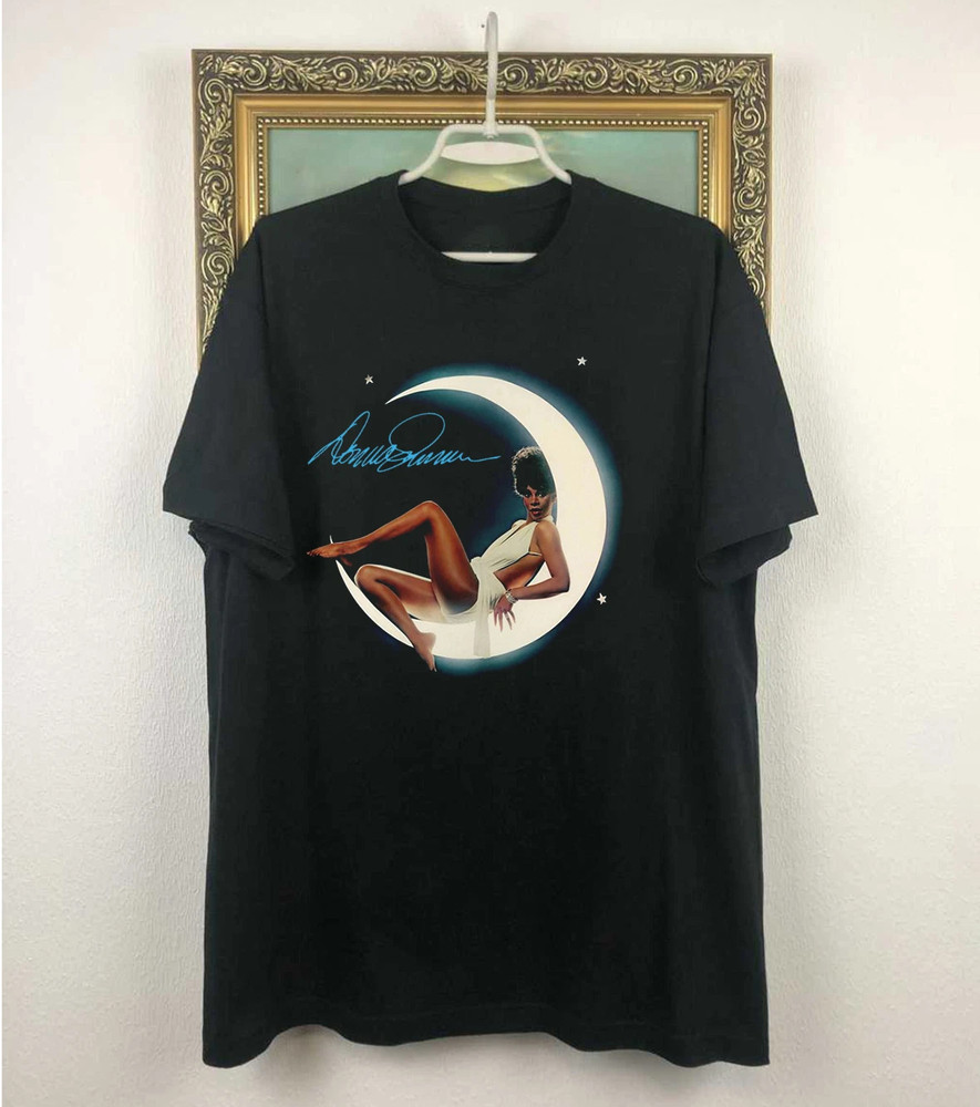 Four Seasons Of Love Donna Summer Black Cotton T Shirt Full Size S-5XLf
