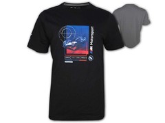 Puma BMW MMS Car Graphic Tee 2 Black BMW Motorsport T-Shirt Fan Jersey M-3XL